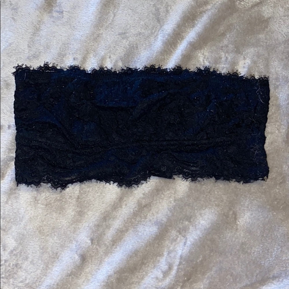 Aerie Black Bandeau Bralette